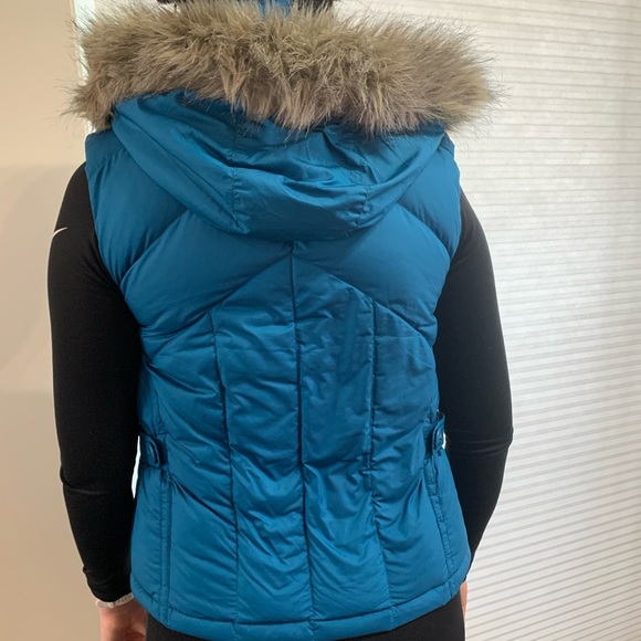 Columbia Sportswear Titanium Down Vest with hood teal small - Picture 4 of 13